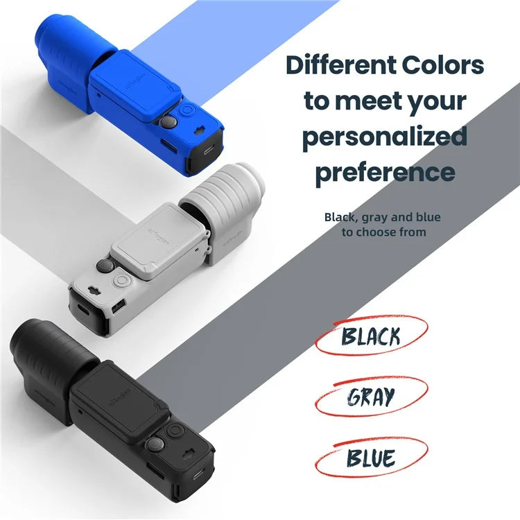 AMAGISN Silicone Protective Case for DJI Osmo Pocket 3 Action Camera Accessories Kit