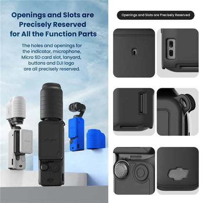 AMAGISN Silicone Protective Case for DJI Osmo Pocket 3 Action Camera Accessories Kit