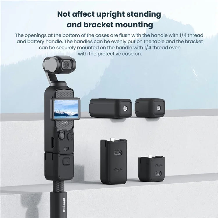 AMAGISN Silicone Protective Case for DJI Osmo Pocket 3 Action Camera Accessories Kit