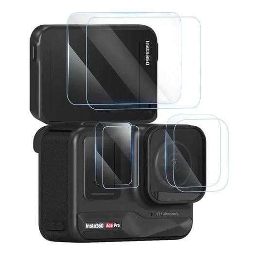 AMAGISN 2 Sets For Insta360 Ace Pro Tempered Glass Screen Protectors Set