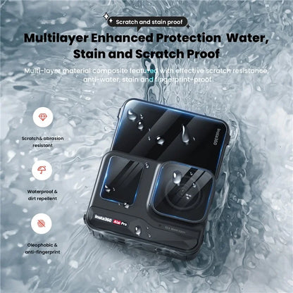 AMAGISN 2 Sets For Insta360 Ace Pro Tempered Glass Screen Protectors Set