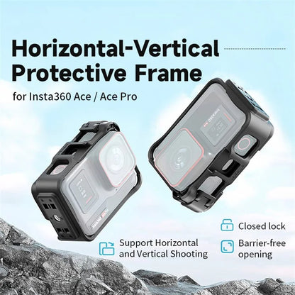 AMAGISN Horizontal Vertical Protective Frame for Insta360 Ace / Ace Pro Extension Case