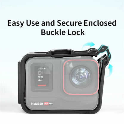 AMAGISN Horizontal Vertical Protective Frame for Insta360 Ace / Ace Pro Extension Case