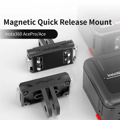 AMAGISN Magnetic Quick Release Adapter for Insta360 Ace Pro / Ace Action Plastic Camera Mount