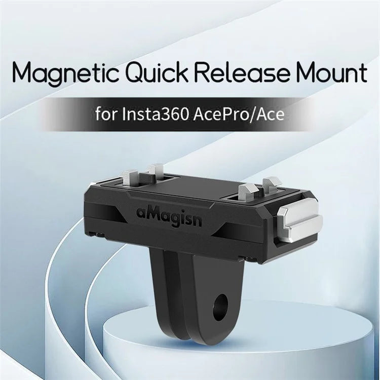 AMAGISN Magnetic Quick Release Adapter for Insta360 Ace Pro / Ace Action Plastic Camera Mount
