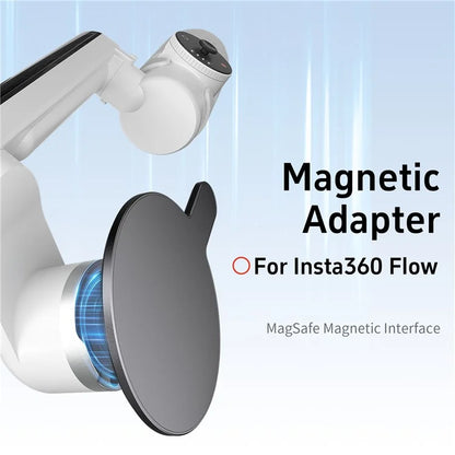 AMAGISN For Insta360 Flow Gimbal Stabilizer Aluminum Alloy Magnetic Adapter