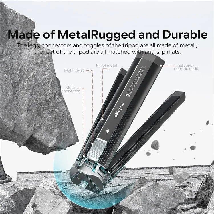 AMAGISN Camera Tripod Metal Camera Mount Camera Accessories for Ourdoors Video Recording