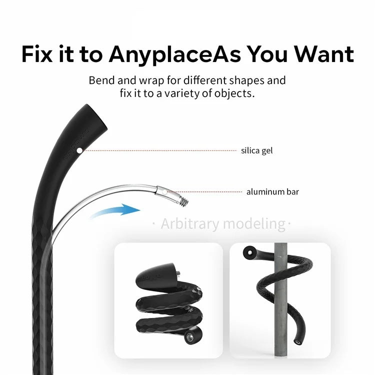 AMAGISN Camera Flexible Mount Stand Pole Bracket for Live Streaming Vlogging