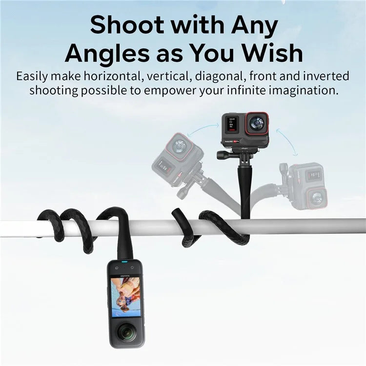 AMAGISN Camera Flexible Mount Stand Pole Bracket for Live Streaming Vlogging