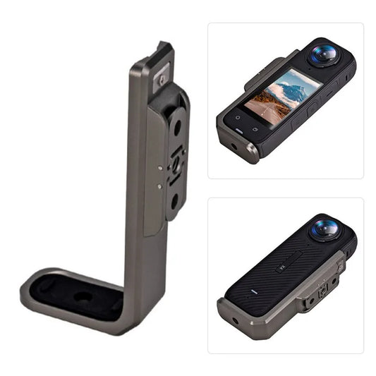 For Insta360 X4 Aluminum Alloy Camera L-Shape Bracket Camera Protector