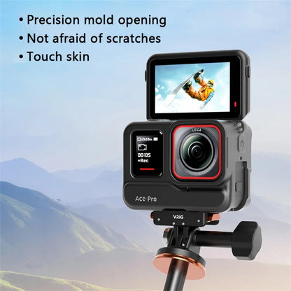 VRIG AC08 For Insta360 Ace Pro Silicone Case Anti-Drop Camera Protective Cover