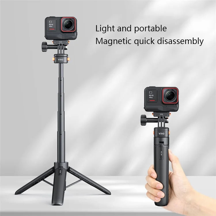 VRIG Claw Mini Magnetic Adsorption Quick Release Telescopic Tripod Portable Camera Photography Bracket