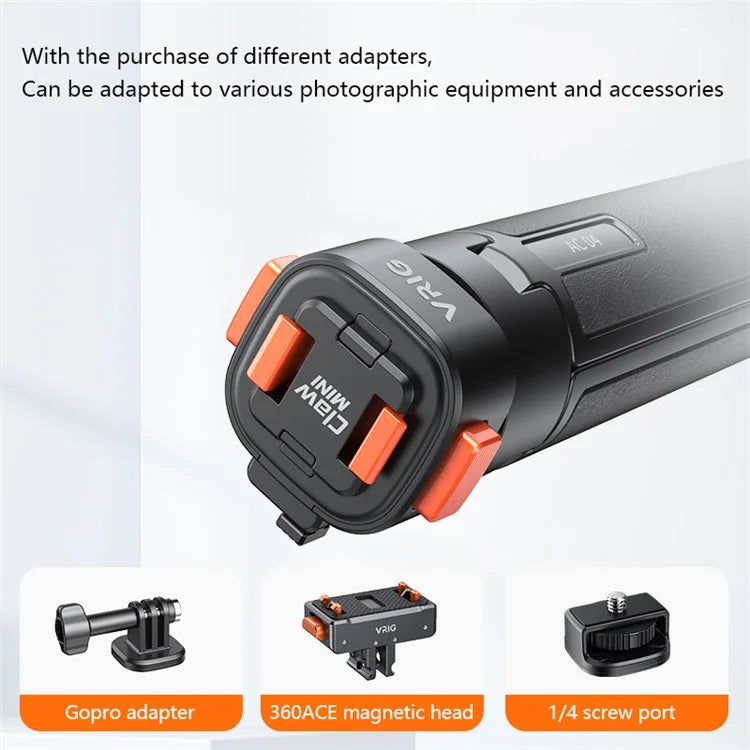 VRIG Claw Mini Magnetic Adsorption Quick Release Telescopic Tripod Portable Camera Photography Bracket