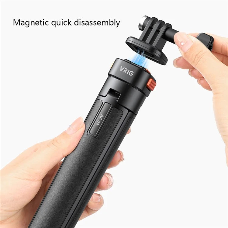VRIG Claw Mini Magnetic Adsorption Quick Release Telescopic Tripod Portable Camera Photography Bracket