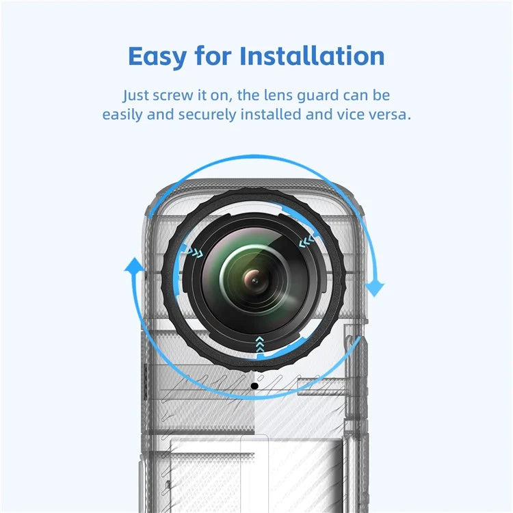 AMAGISN 2Pcs Lens Protector for Insta360 X4 Sports Camera PMMA Lens Guard Cover
