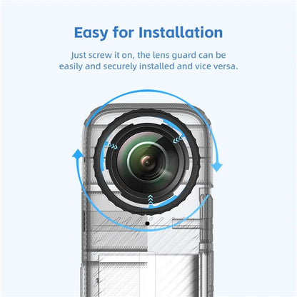 AMAGISN 2Pcs Lens Protector for Insta360 X4 Sports Camera PMMA Lens Guard Cover