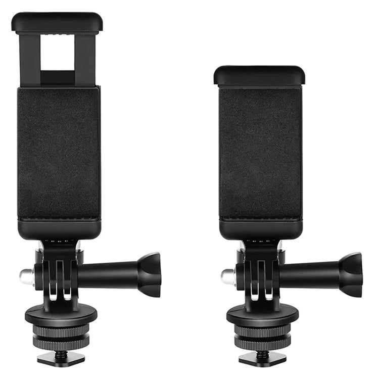 F046 Desktop Camera Mobile Phone Live Streaming Holder Hot Shoe Universal Phone Clip Monitor Bracket