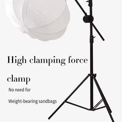 C056 Spotlight Stand Adapter Photography Light Cross Arm Holder Universal Wheel