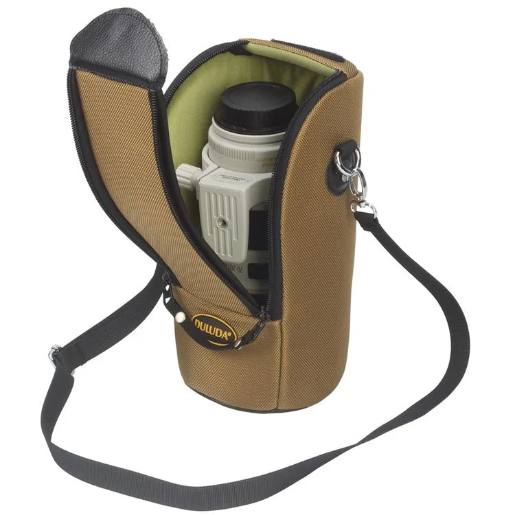 DULUDA Nylon Storage Bag for Nikon / Canon Telephoto Lens Case Pouch with Shoulder Strap