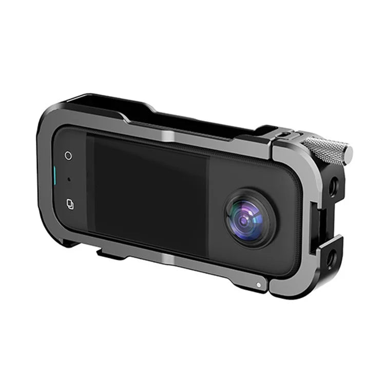 HEPAIL C-X3 Sports Camera Cage for Insta360 ??X3 Anti-Shake Metal Protective Frame