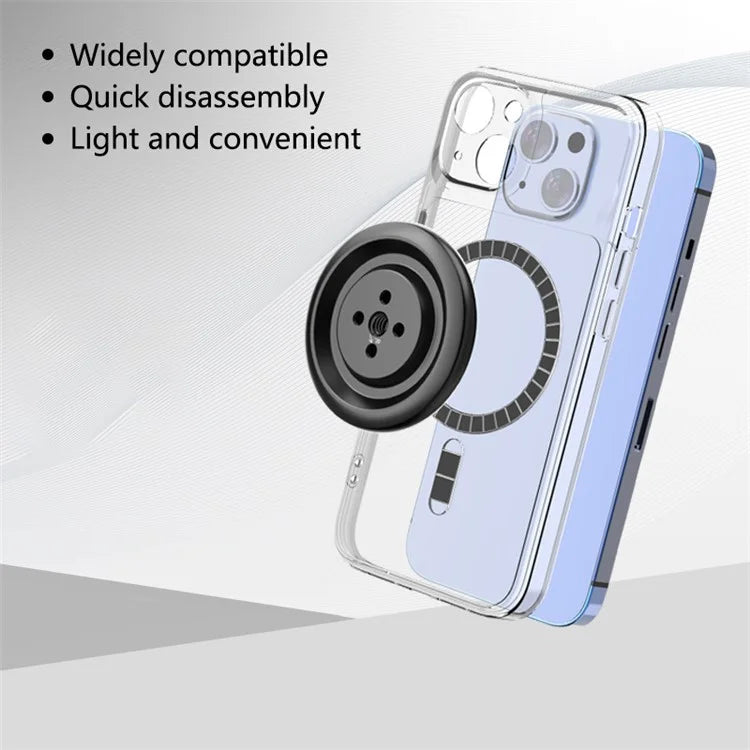 HEPAIL MS01 For DJI Osmo Mobile 6 / Mobile SE / OM 5 / OM 4 SE / OM 4 Handheld Gimbals Non-Slip Magnetic Mount Adapter (Without Tripod)