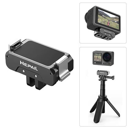 HEPAIL AC-17 For DJI Osmo Action 4 / Action 3 Sports Camera Magnetic Quick Release Base