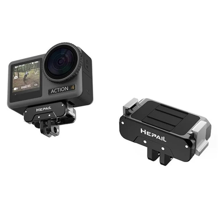 HEPAIL AC-17 For DJI Osmo Action 4 / Action 3 Sports Camera Magnetic Quick Release Base