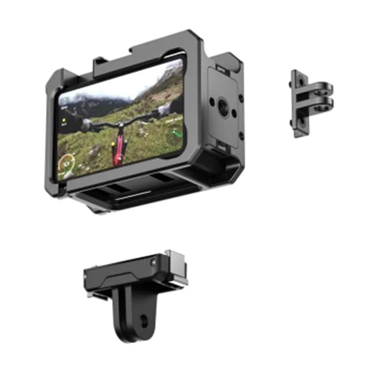 HEPAIL C-AC4 For DJI Osmo Action 4 / 3 Anti-Drop Protective Frame Aluminum Alloy Camera Cage