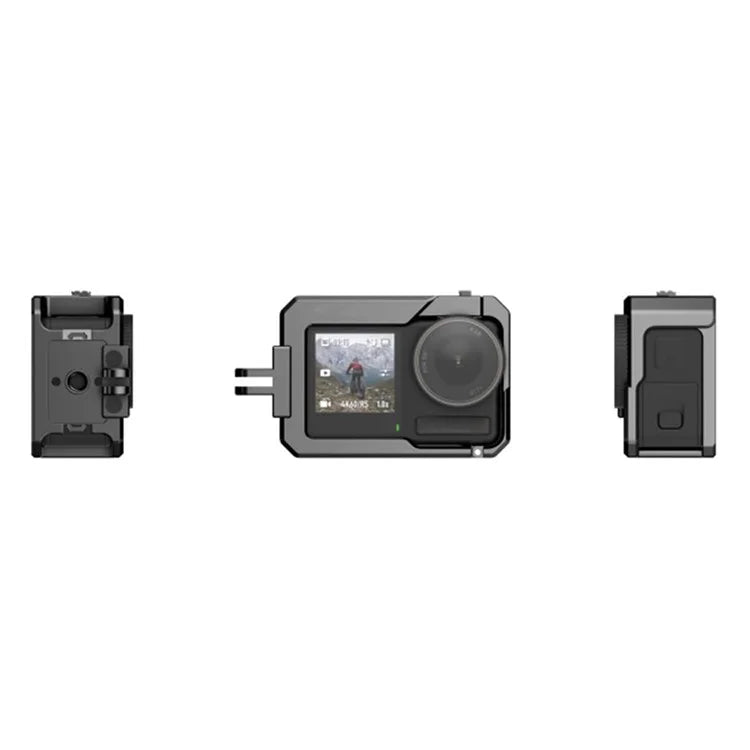 HEPAIL C-AC4 For DJI Osmo Action 4 / 3 Anti-Drop Protective Frame Aluminum Alloy Camera Cage