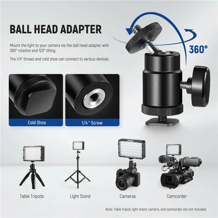 NEEWER RGB 176-A1 17 Scenes LED Video Light Panel with Upgraded Onboard Operation