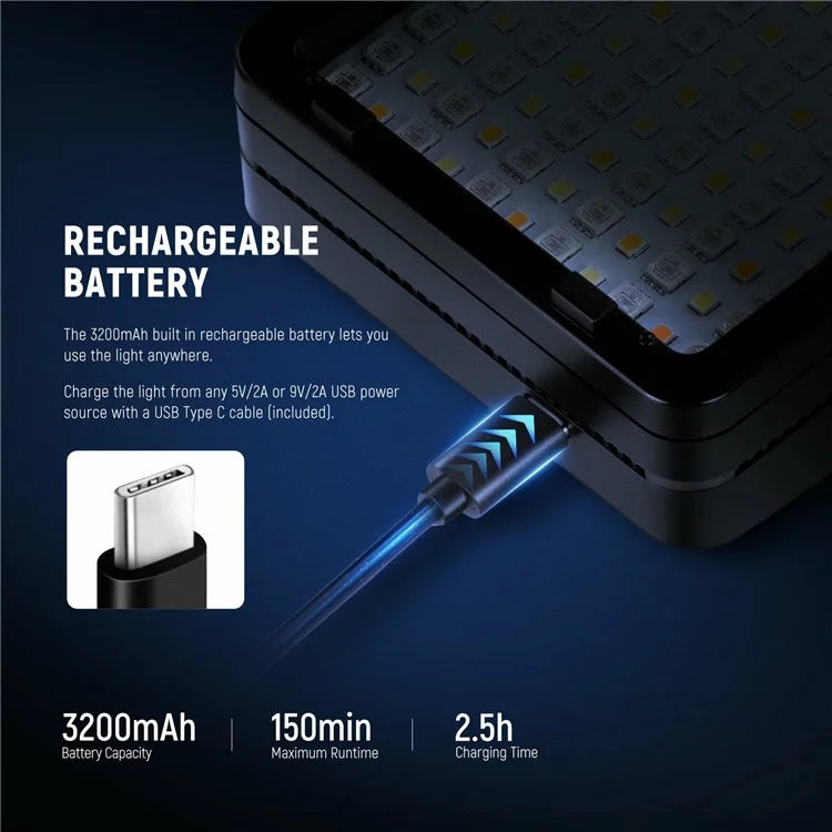 NEEWER RGB 176-A1 17 Scenes LED Video Light Panel with Upgraded Onboard Operation