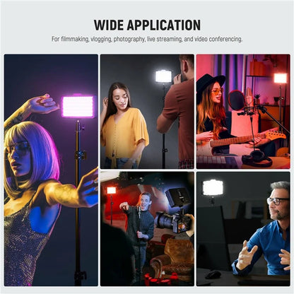 NEEWER RGB 176-A1 17 Scenes LED Video Light Panel with Upgraded Onboard Operation