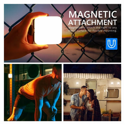 NEEWER RGB61 Magnetic RGB Video Light 360 Degree Full Color  LED Camera Light with 3 Cold Shoe Mounts