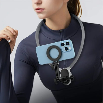 SX-P05 Outdoor Sports POV Magnetic Phone Neck Mount Hands Free Bracket for Action Camera