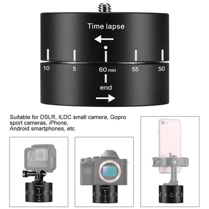 PULUZ PU3515 Camera Time Lapse 360 Degrees Panning Rotation 120 Minutes Smartphones Stabilizer