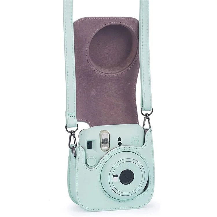 For Fujifilm Instax mini 12 / 11 / 9 / 8+ / 8 PU Leather Camera Bag with Photo Frame Album Stickers Kit Set