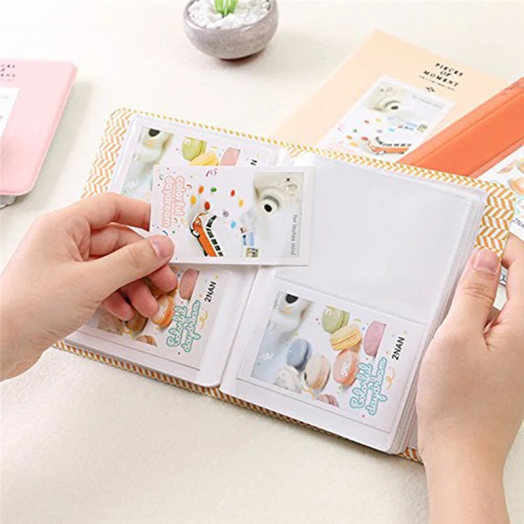 For Fujifilm Instax mini 12 / 11 / 9 / 8+ / 8 PU Leather Camera Bag with Photo Frame Album Stickers Kit Set