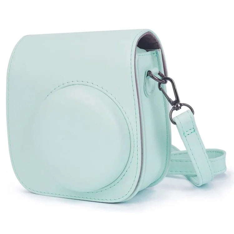 For Fujifilm Instax mini 12 / 11 / 9 / 8+ / 8 PU Leather Camera Bag with Photo Frame Album Stickers Kit Set