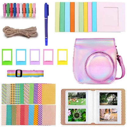9-in-1 Accessories Kit for FujiFilm Instax Mini 12 / 11 / 9 Include Case / Album / Frames / Stickers / Pen Marker
