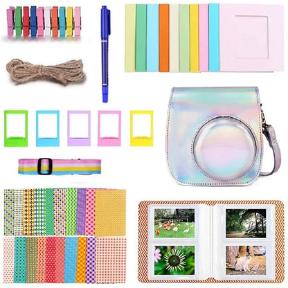 9-in-1 Accessories Kit for FujiFilm Instax Mini 12 / 11 / 9 Include Case / Album / Frames / Stickers / Pen Marker