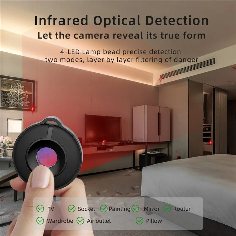 S600 Mini Travel Hotel Dressing Room Camera Finder Infrared Sensing Hidden Camera Detector