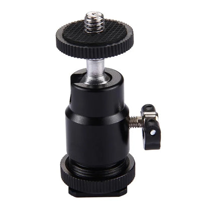 PULUZ PU211 Mini Ball Head Hot Shoe Tripod Head 1 / 4 inch Tripod Screw Head with Lock