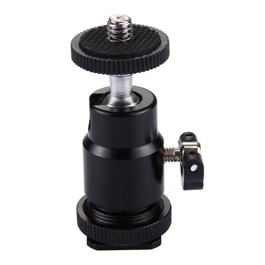 PULUZ PU211 Mini Ball Head Hot Shoe Tripod Head 1 / 4 inch Tripod Screw Head with Lock