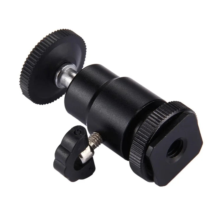 PULUZ PU211 Mini Ball Head Hot Shoe Tripod Head 1 / 4 inch Tripod Screw Head with Lock
