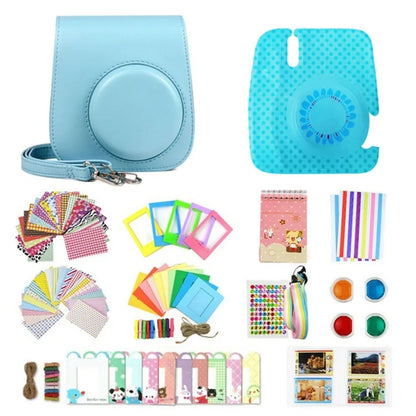 Accessories Kit for Fujifilm Instax Mini 11 Instant Camera Parts with Protective PU Leather Case, Photo Album, Frames, DIY Sticker, Filter