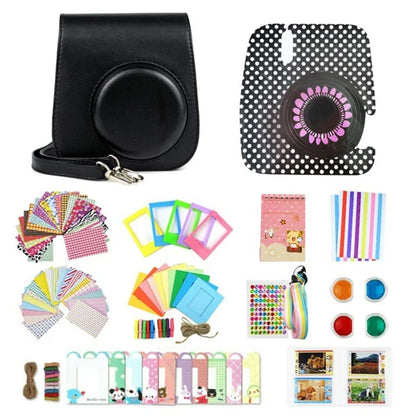 Accessories Kit for Fujifilm Instax Mini 11 Instant Camera Parts with Protective PU Leather Case, Photo Album, Frames, DIY Sticker, Filter