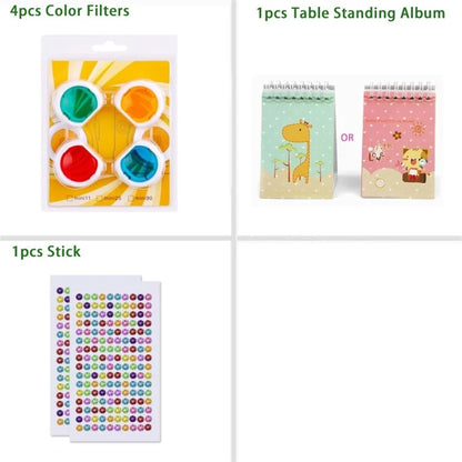 Accessories Kit for Fujifilm Instax Mini 11 Instant Camera Parts with Protective PU Leather Case, Photo Album, Frames, DIY Sticker, Filter