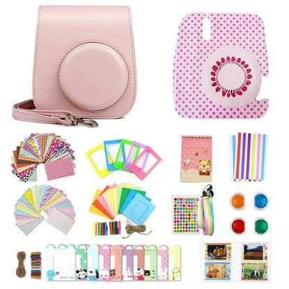 Accessories Kit for Fujifilm Instax Mini 11 Instant Camera Parts with Protective PU Leather Case, Photo Album, Frames, DIY Sticker, Filter