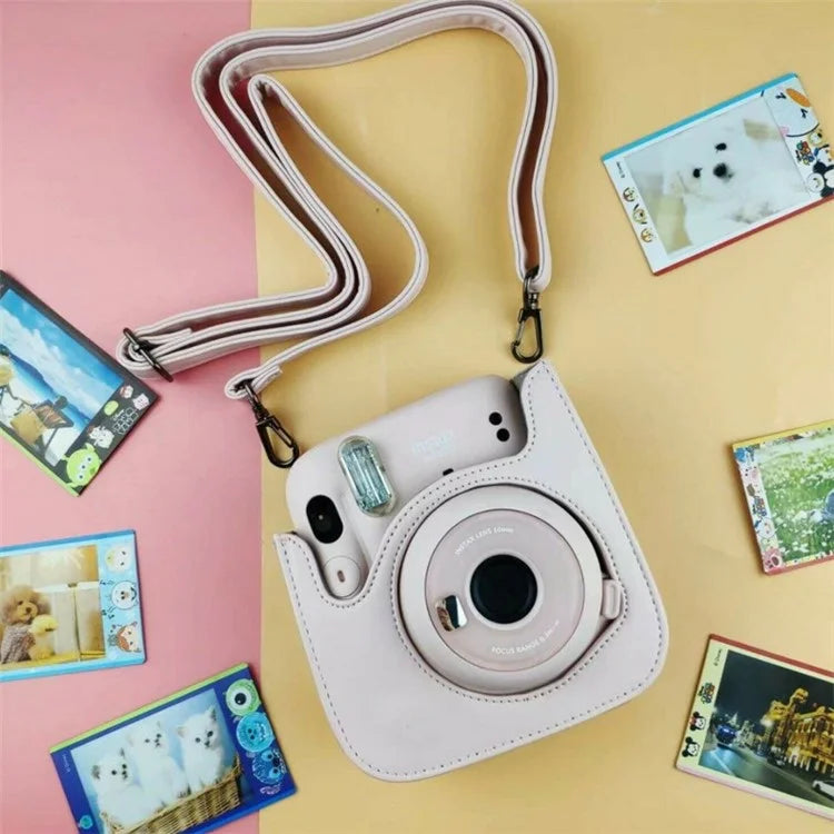 Accessories Kit for Fujifilm Instax Mini 11 Instant Camera Parts with Protective PU Leather Case, Photo Album, Frames, DIY Sticker, Filter
