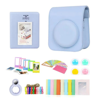 For Instax Mini 12 7-in-1 Accessories Kit Camera Bag Album Photo Frame Stickers Lens Set